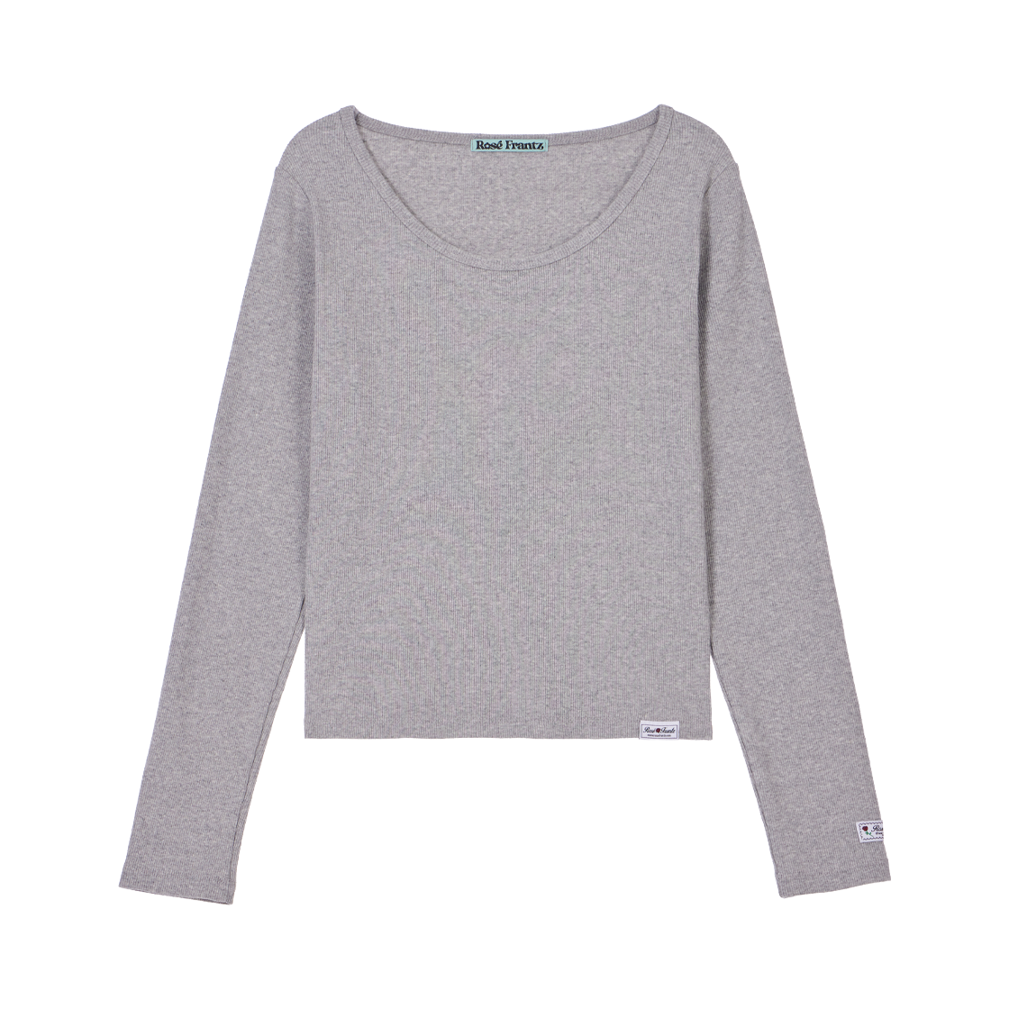 RS26SLS114GRY Rosefrantz Essential Rose Label Long Sleeve [Gray]