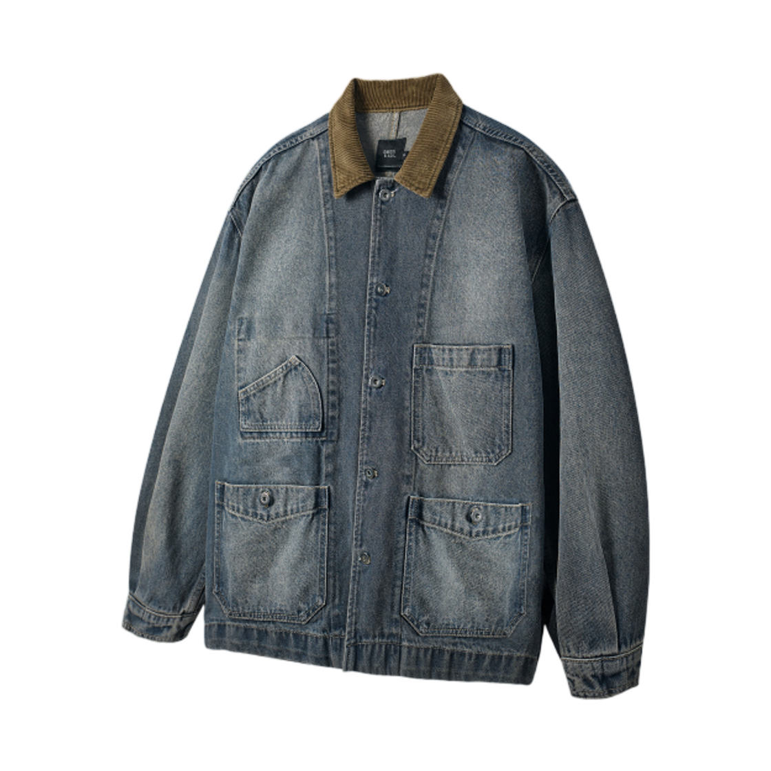 디미트리블랙 프렌치 워크 자켓 데님 더스트 인디고(Dimitri Black French Work Jacket Denim Dust Indigo)