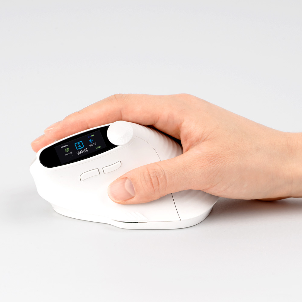 로이체 프리미엄 스마트 다이얼 인체공학 저소음 블루투스 충전식 버티컬 무선 마우스(Royche Ergonomic Vertical Wireless Mouse with Smart Dial, Silent Click, Bluetooth & Rechargeable - Premium Edition) - 5