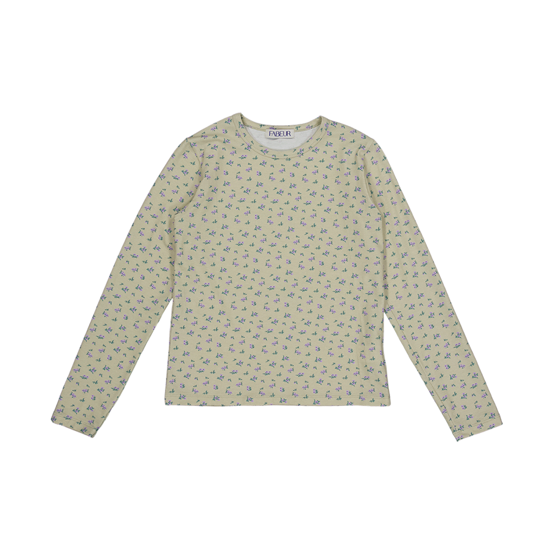 파버 플라워 패턴 티셔츠 옐로우(FABEUR Flower Pattern T-Shirt Yellow)