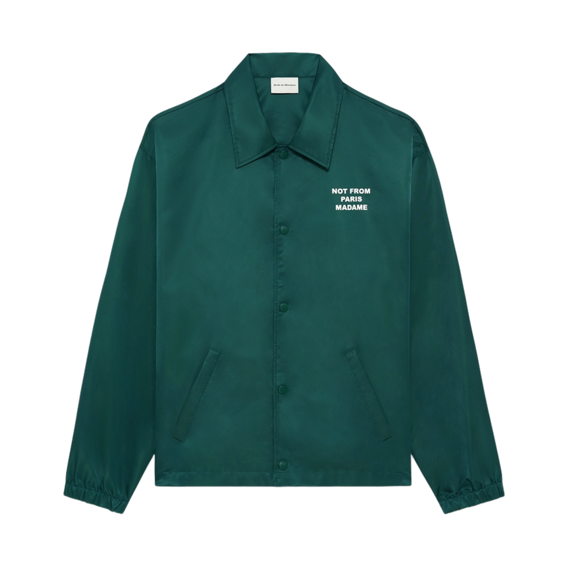 JT183-PA014-DGN Drole de Monsieur La Veste Slogan Green