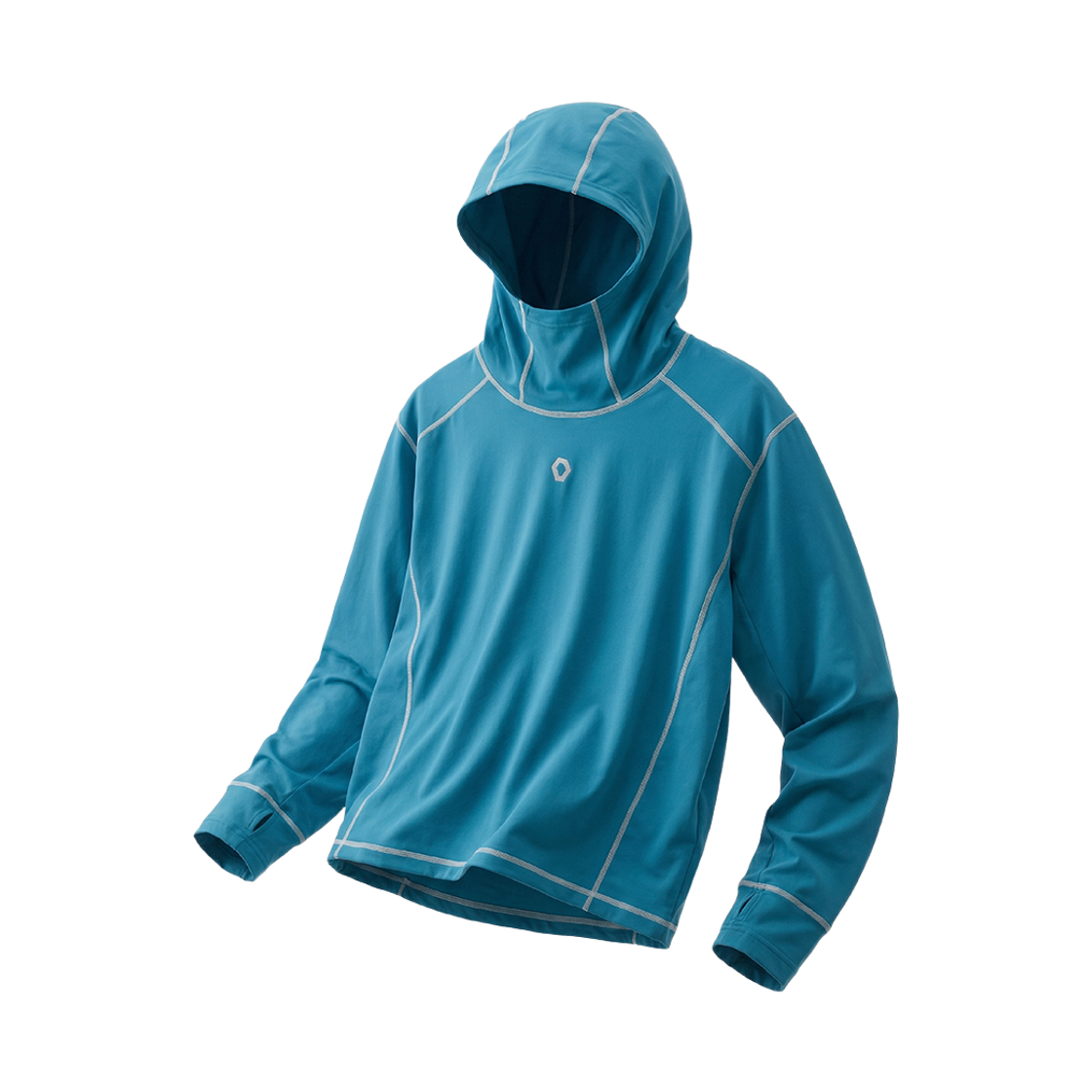 에프씨엠엠 스포츠 오버록 스티치 바라클라바 풀오버 후디 틸그린(FCMM SPORT Overlock Stitch Balaclava Pullover Hoodie Teal Green)