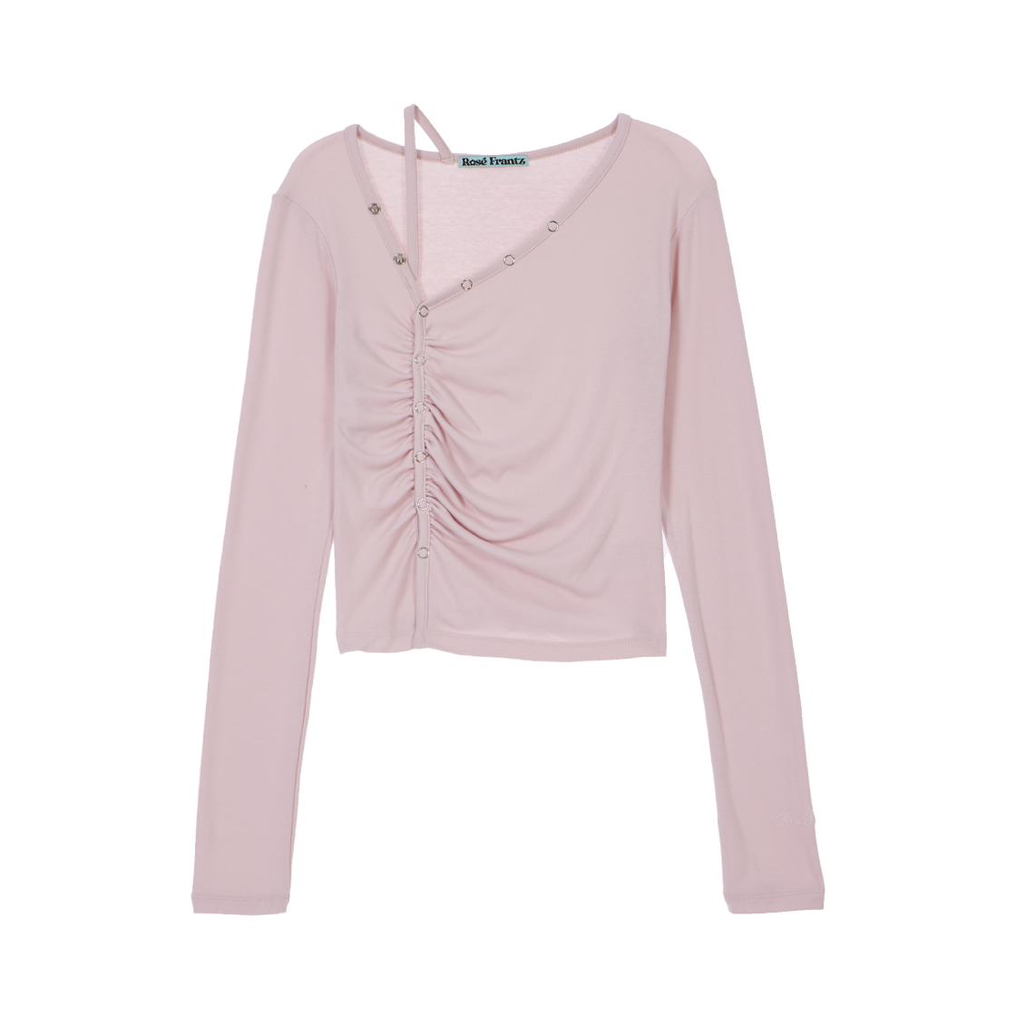 로제프란츠 언밸런스 셔링 롱슬리브 핑크(Rosefrantz Unbalanced Shirring Long Sleeve [Pink]) - 1