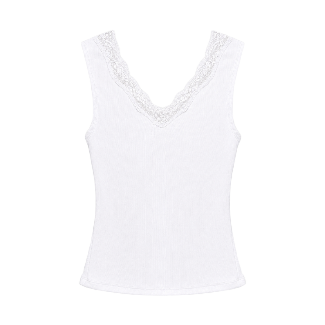 준수이 엔티티 01-01 레이스 슬리브리스 화이트(JUNSUI ENT 01-01 Lace Sleeveless White) - 2