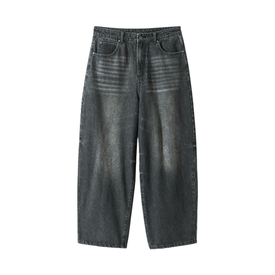 디미트리블랙 ASI 포 하우스 워시드 와이드 핏 데님 팬츠 빈티지 블랙(Dimitri Black ASI Four Seasons Washed Wide Fit Denim Pants Vintage Black)