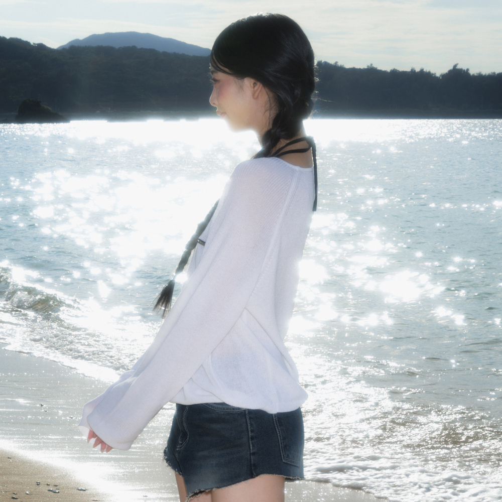 로제프란츠 보트넥 시스루 베이직 니트 아이보리(Rosefrantz Boatneck Sheer Basic Knit [Ivory]) - 5