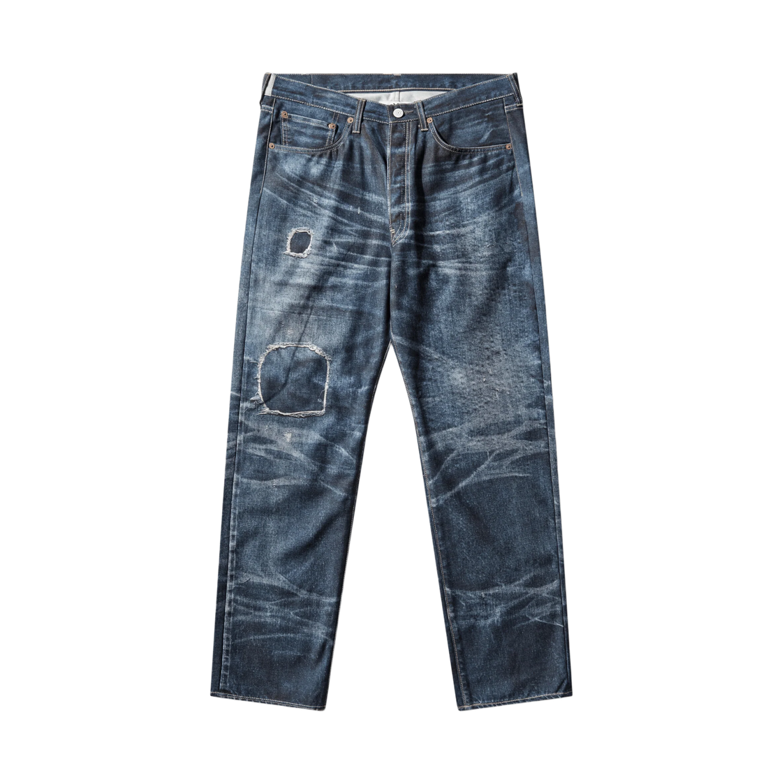 준야 와타나베 x 뉴 매뉴얼 프린티드 데님 팬츠 인디고(Junya Watanabe x New Manual Printed Denim Pants Indigo)