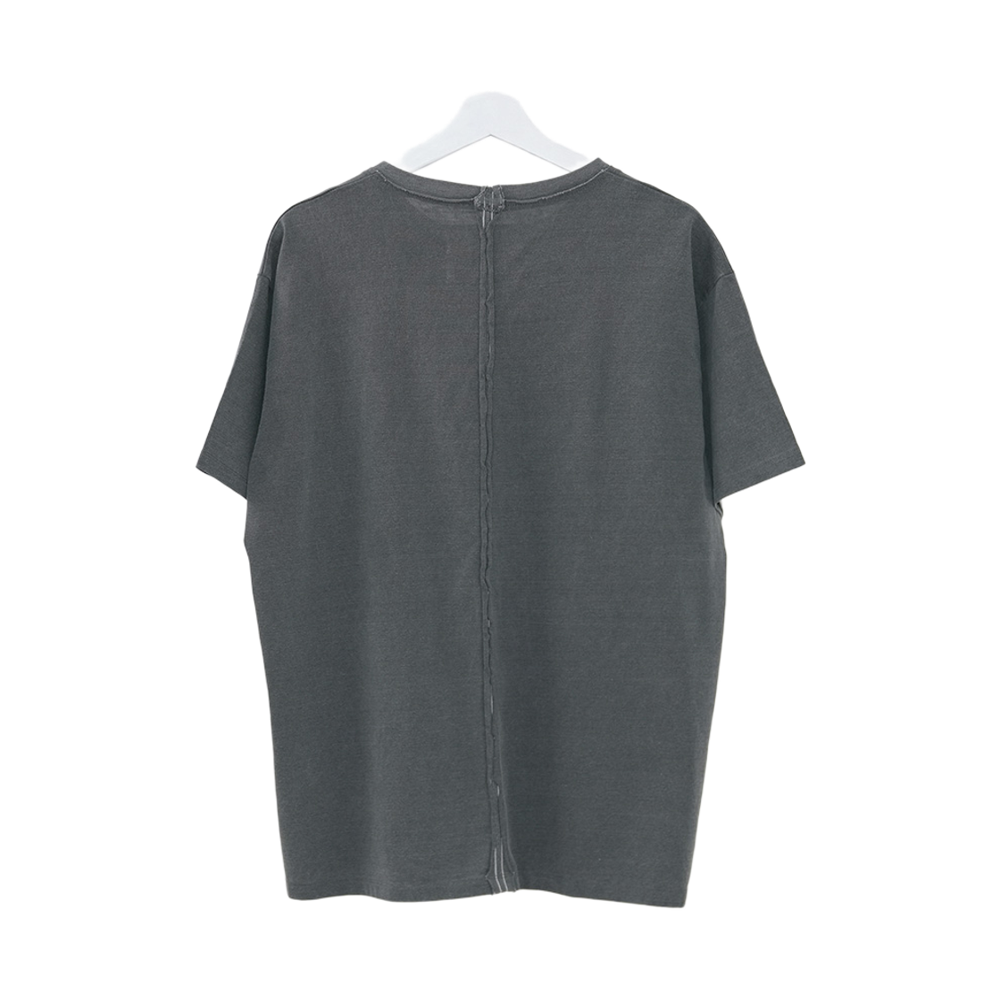 이티씨이 베이스 워시드 로우 컷 티셔츠 차콜(ETCE Base Washed Raw-Cut T-shirt Charcoal) - 2