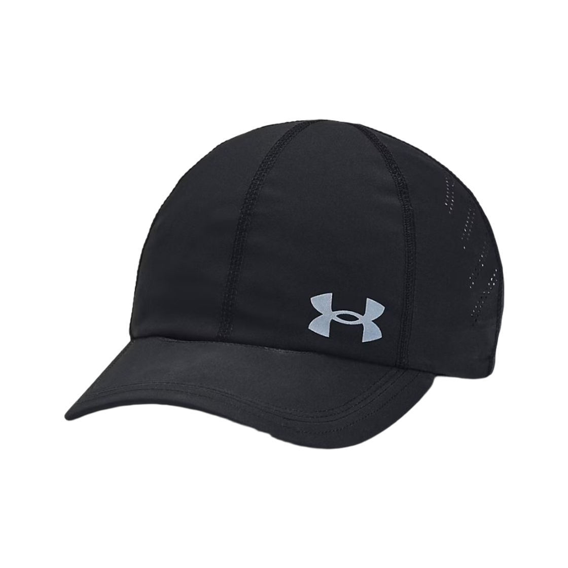 (W) 언더아머 벨로시티 로우 어드저스터블 캡 블랙 리플렉티브((W) Under Armour Velociti Low Adjustable Cap Black Reflective)