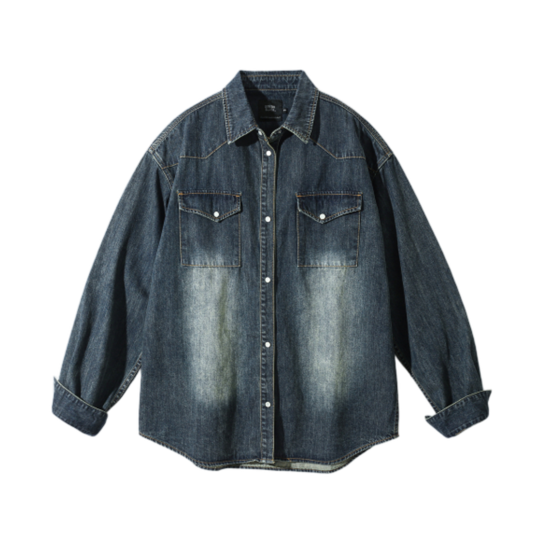 디미트리블랙 바이오 웨스턴 데님 셔츠 인디고(Dimitri Black Bio Western Denim Shirt Indigo)