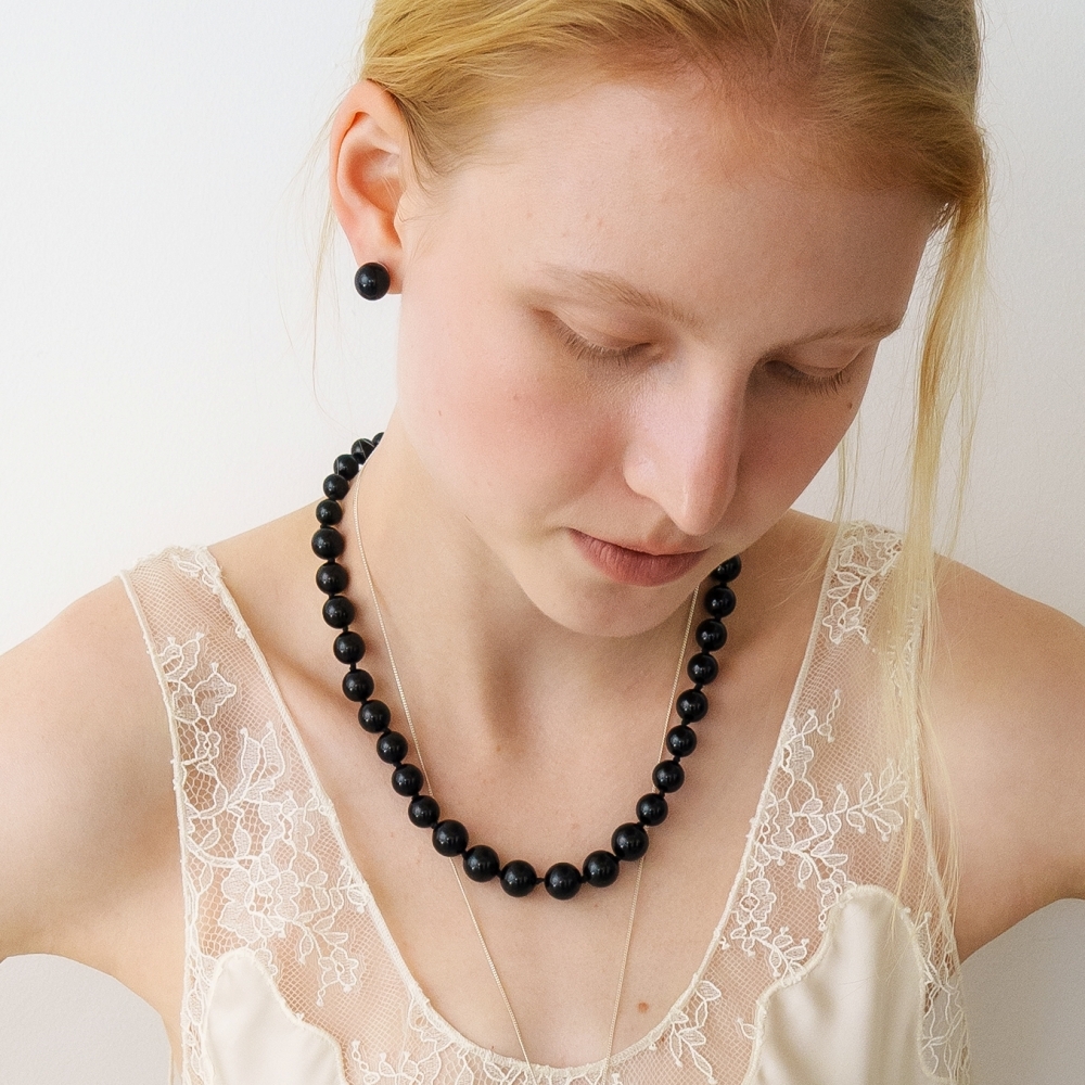 러브미몬스터 빅 위시 오닉스 목걸이 블랙(lovememonster Big Wish Onyx Necklace BLACK) - 4
