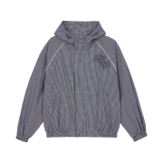 Rosefrantz Rose Corsage Check Windbreaker [Navy]