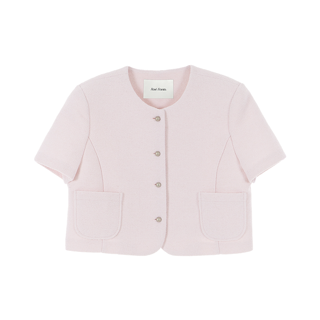 로제프란츠 반팔 트위드 자켓 핑크(Rosefrantz Half Sleeve Tweed Jacket [Pink])
