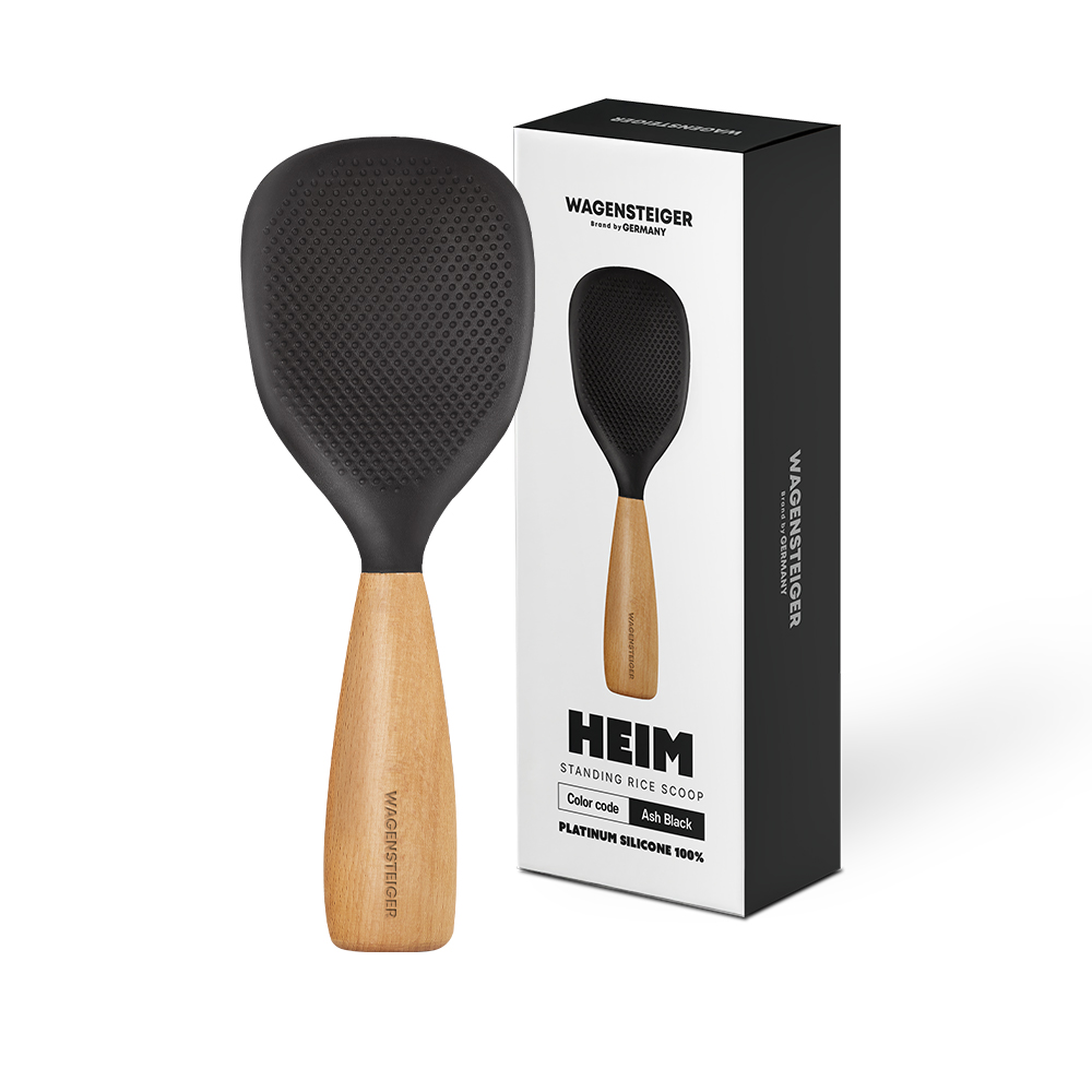 바겐슈타이거 플래티넘 실리콘 하임 스탠딩 주걱 애쉬블랙(WAGENSTEIGER Platinum Silicone Heim Standing Rice Paddle Ash Black) - 5