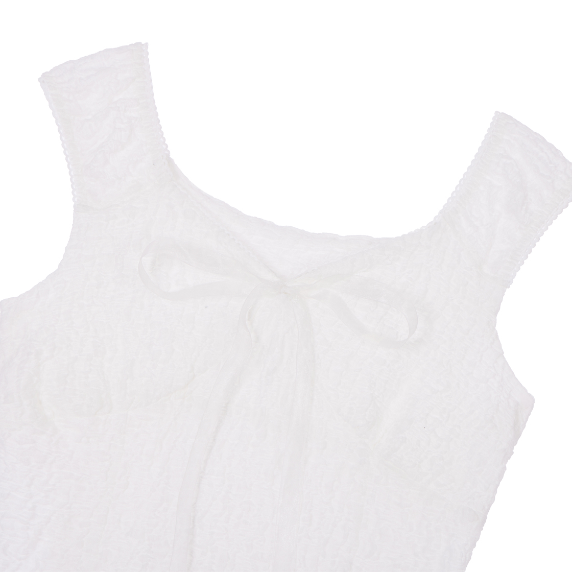 로제프란츠쉬폰 리본 크링클 슬리브리스 아이보리(Rosefrantz Chiffon Ribbon Crinkle Sleeveless [Ivory]) - 3