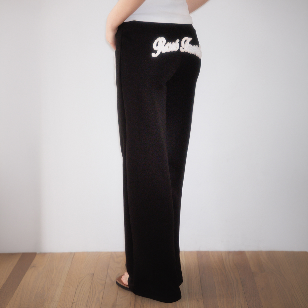 로제프란츠 패치워크 부츠컷 스웻팬츠 블랙(Rosefrantz Patchwork Bootcut Sweatpants [Black]) - 6
