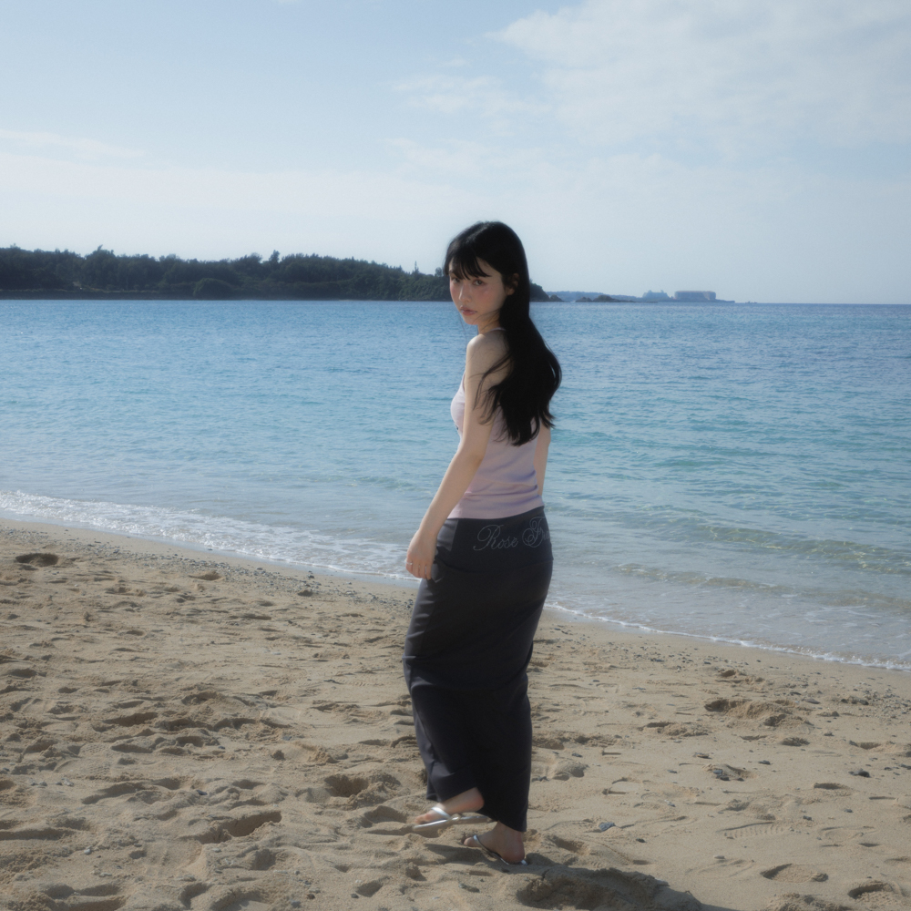 로제프란츠 폴딩 웨이스트 맥시 롱 스커트 그레이(Rosefrantz Folding Waist Maxi Long Skirt [Gray]) - 6