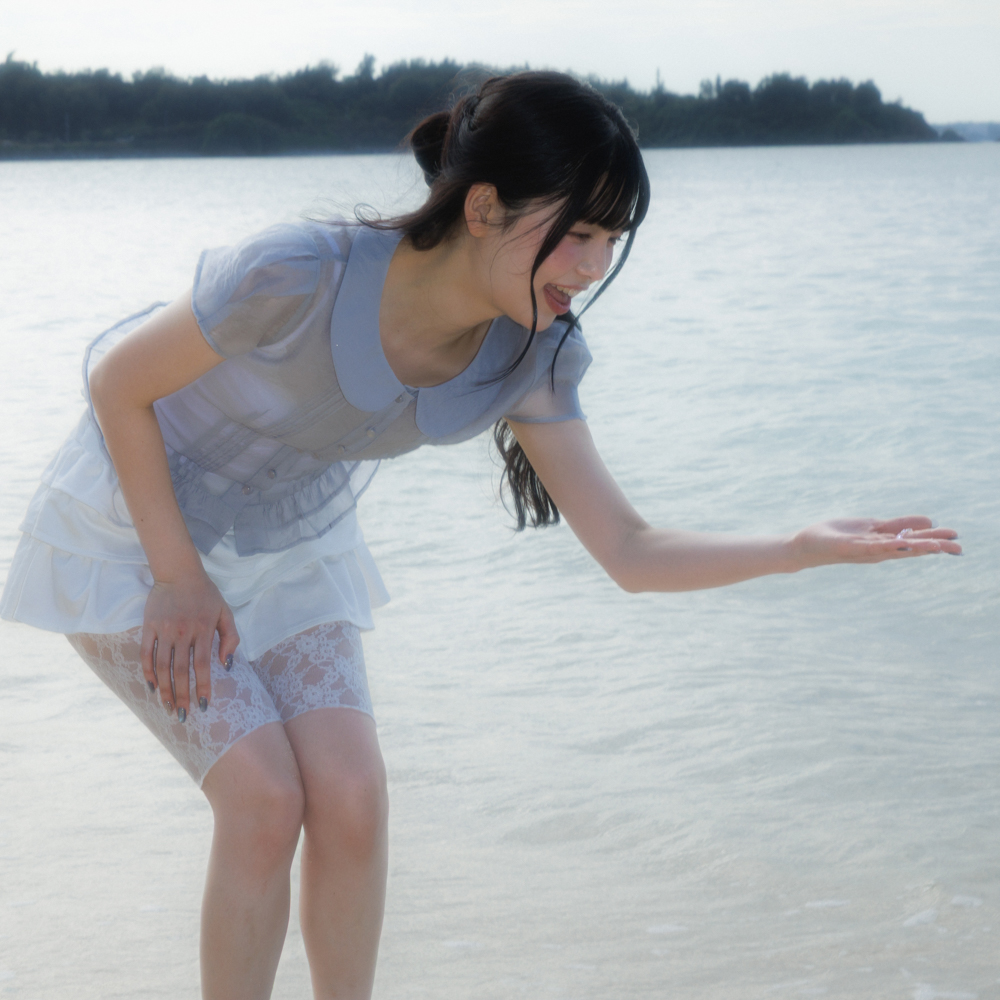 로제프란츠 시스루 플리츠 반팔 블라우스 스카이 블루(Rosefrantz See-through Pleat Short Sleeved Blouse [Sky Blue]) - 6