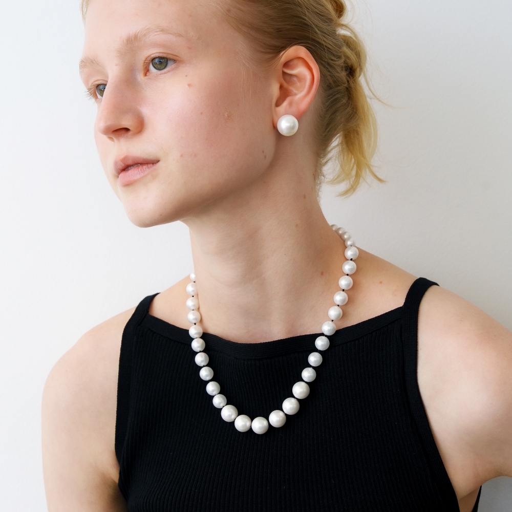 러브미몬스터 빅 위시 진주 목걸이 블랙(lovememonster Big Wish Pearl Necklace BLACK) - 4