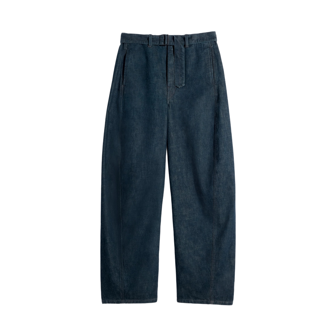 PA1244-LD1056-760 Lemaire Twisted Belted Pants Denim Indigo