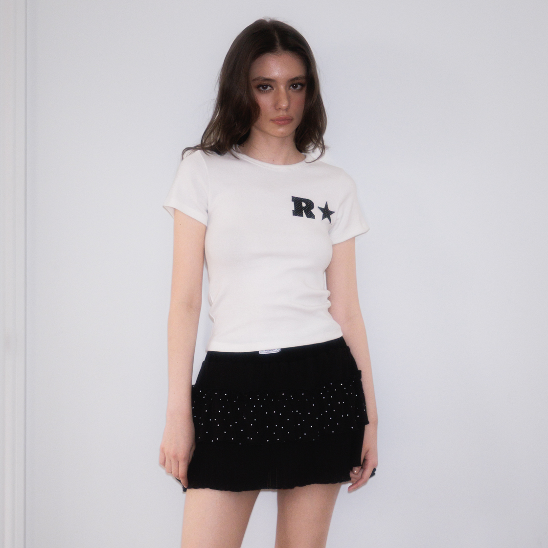 로제프란츠 캉캉 프릴 미니 스커트 블랙(Rosefrantz Cancan Frill Mini Skirt [Black]) - 6