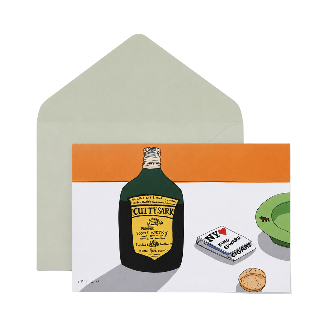 안자이 미즈마루 메시지 카드 - 위스키(Anzai Mizumaru Message Card - Whisky) - 1