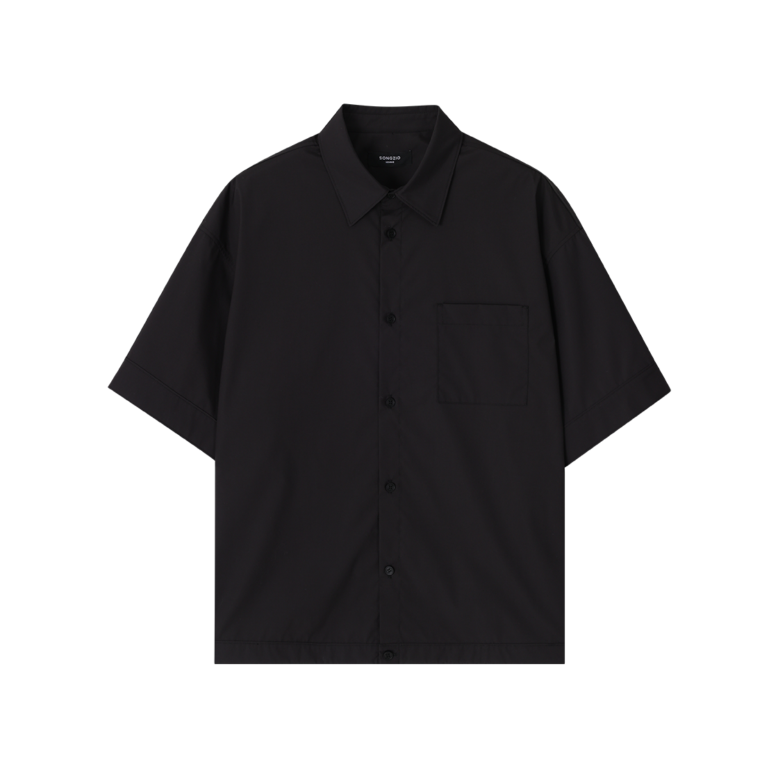 SI3SH300BK SONGZIO HOMME Origin Paris Half Shirt Black