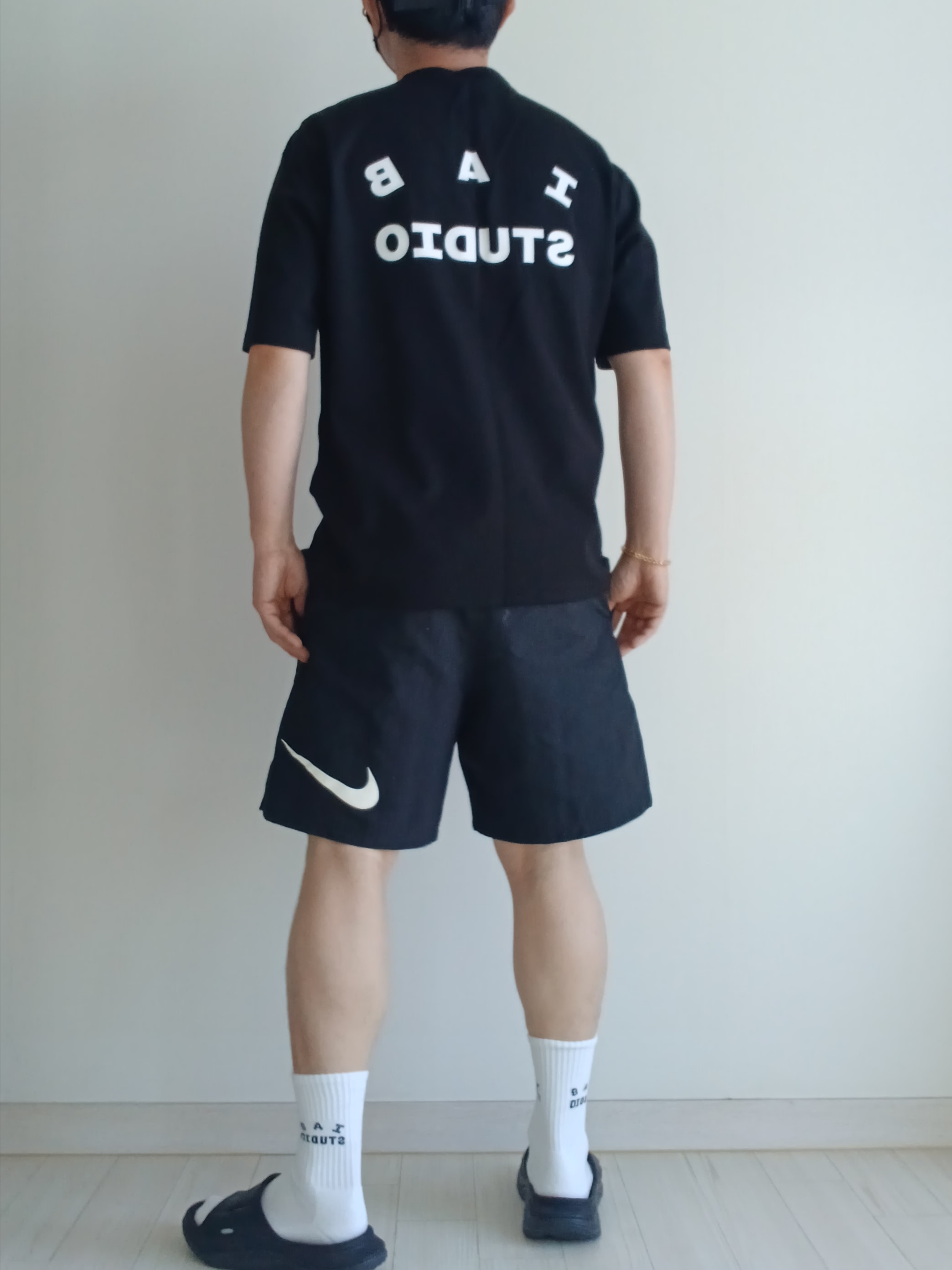 Supreme x The North Face Split 6-Panel Black - 24SS, IAB Studio Basic T-Shirt Black White 착용 스타일 - 7
