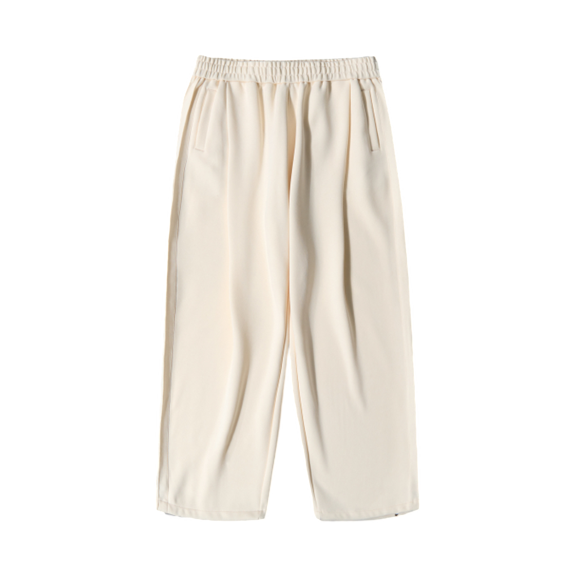 디미트리블랙 에센셜 원턱 버티컬 스웨트팬츠 아이보리(Dimitri Black Essential One Tuck Vertical Sweatpants Ivory)