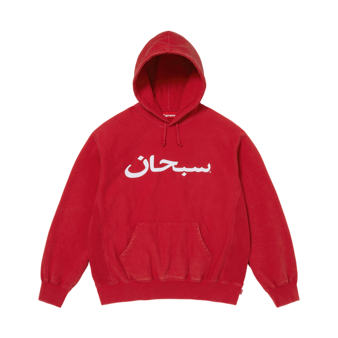 - Supreme Arabic Logo Hooded Sweatshirt Red - 26SS