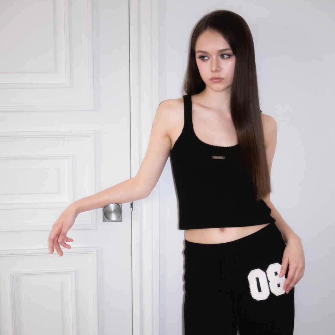 로제프란츠 소프트 펀칭 레이스 슬리브리스 블랙(Rosefrantz Soft Punching Lace Sleeveless [Black]) - 6