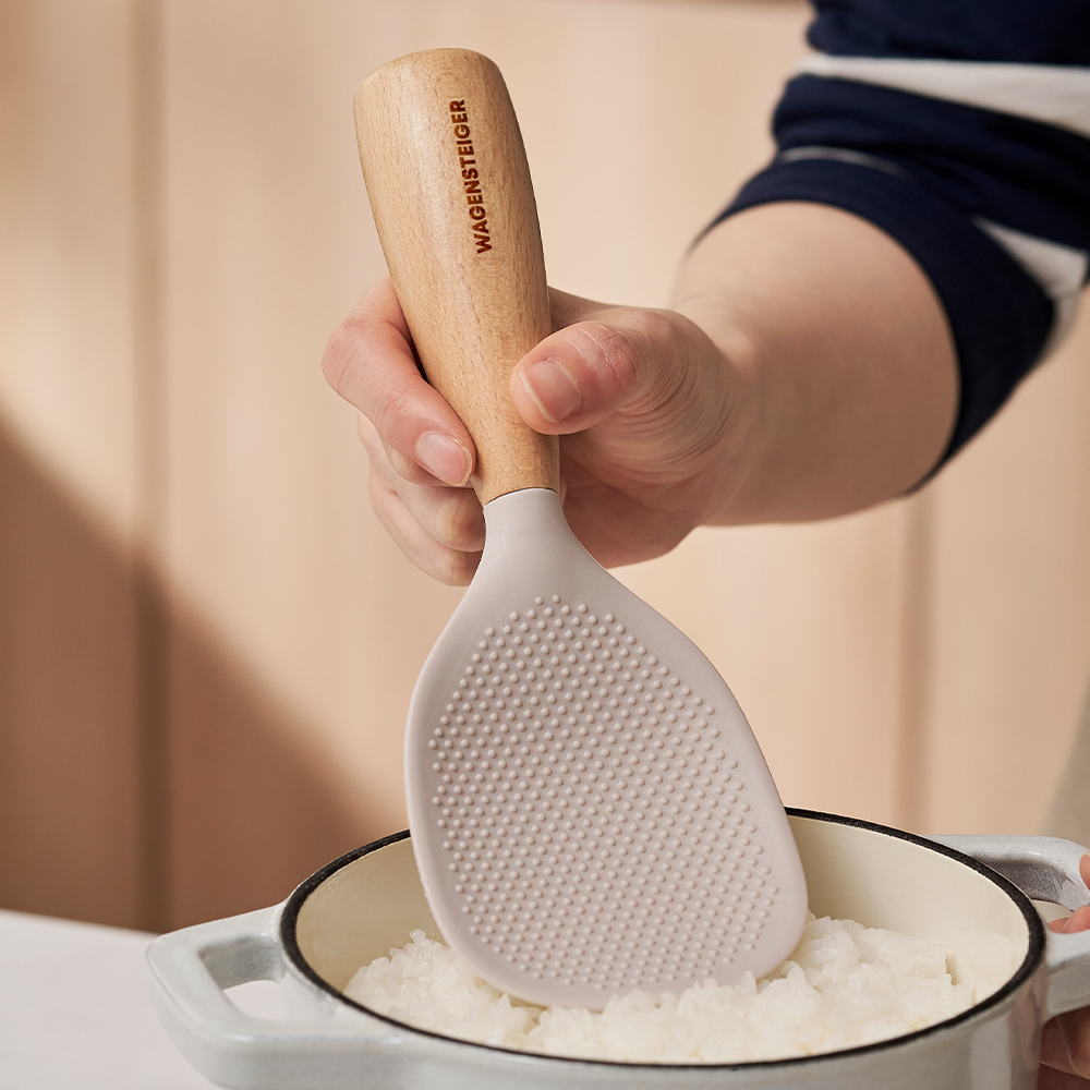 바겐슈타이거 플래티넘 실리콘 하임 스탠딩 주걱 로즈핑크(WAGENSTEIGER Platinum Silicone Heim Standing Rice Paddle Rose Pink) - 3