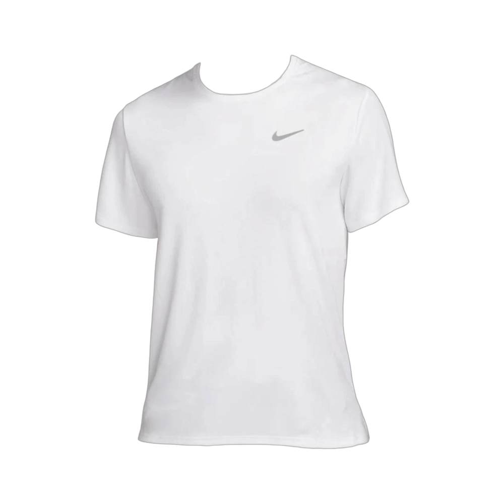 나이키 드라이핏 uv 마일러 숏슬리브 러닝 탑 화이트 - us/eu(Nike Dri-Fit UV Miler Short Sleeve Running Top White - US/EU)