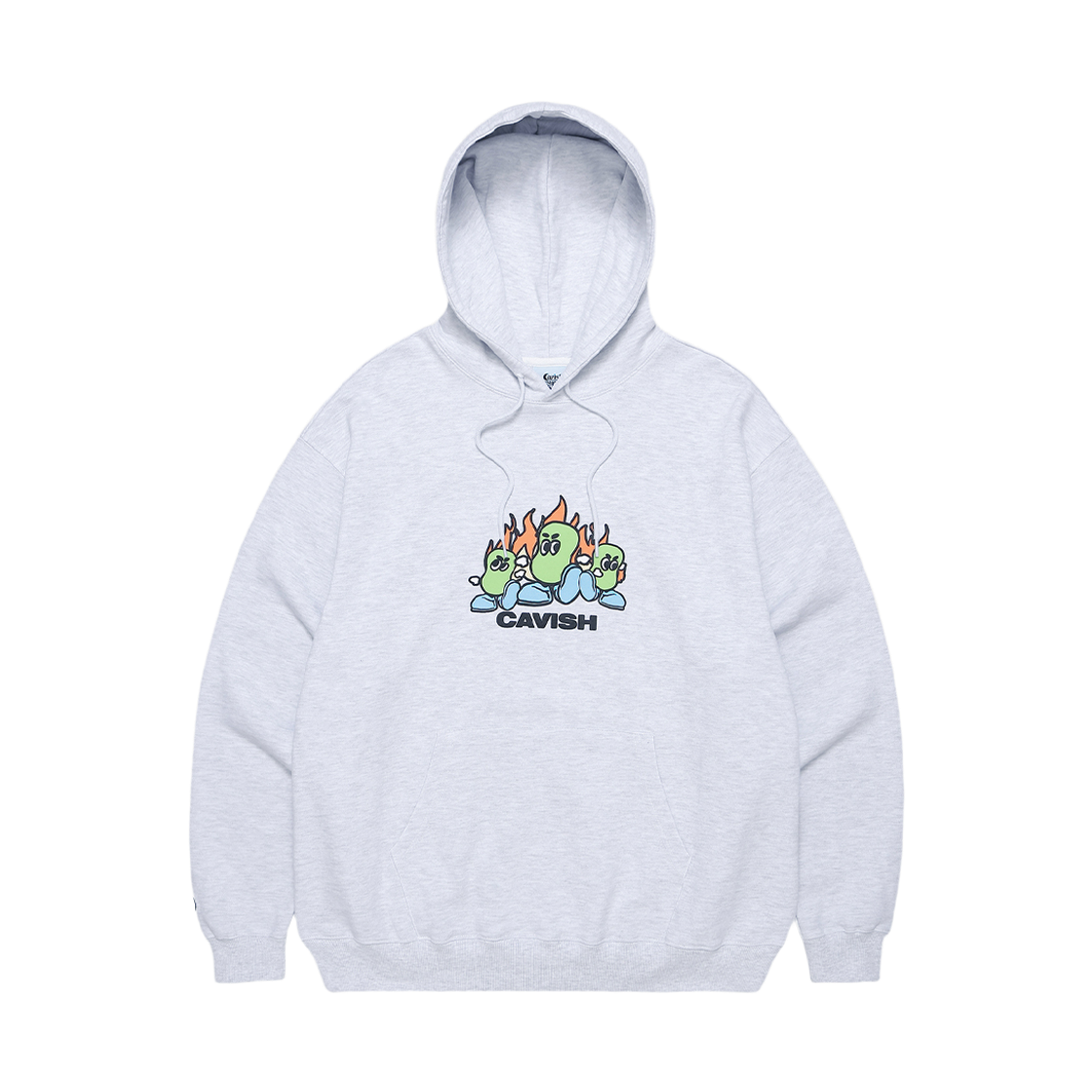 CV2CFUM413ALG CAVISH Punch Beans Hoodie Light Grey