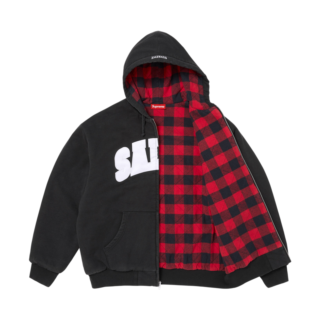슈프림 x 세일럼 집업 후드 스웨트셔츠 블랙 - 26SS(Supreme x Salem Zip Up Hooded Sweatshirt Black - 26SS) - 2