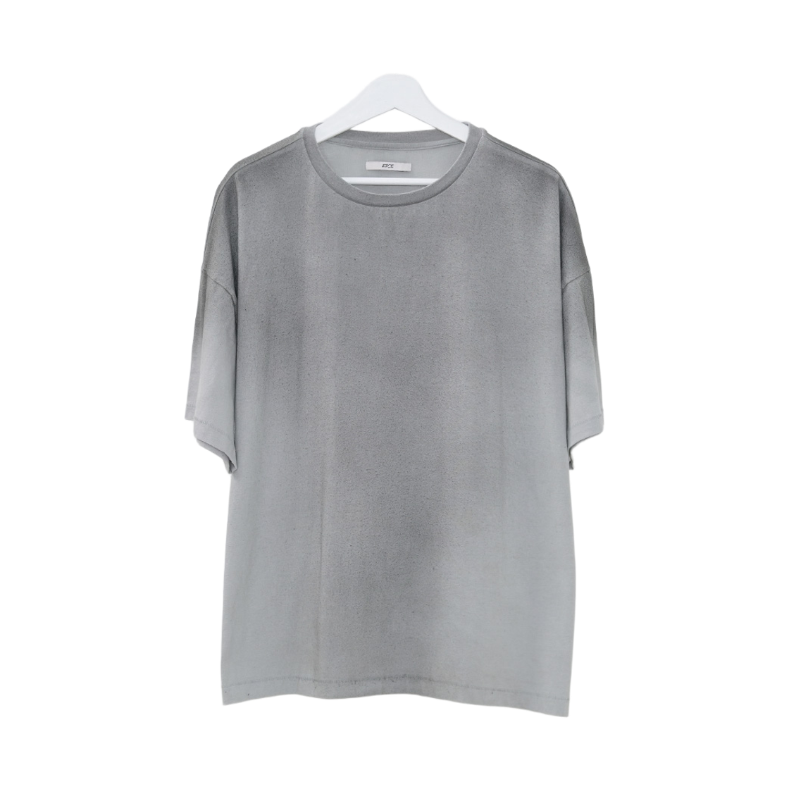 이티씨이 로우 스프레이드 티셔츠 그레이(ETCE Raw-Sprayed T-shirts Gray) - 2