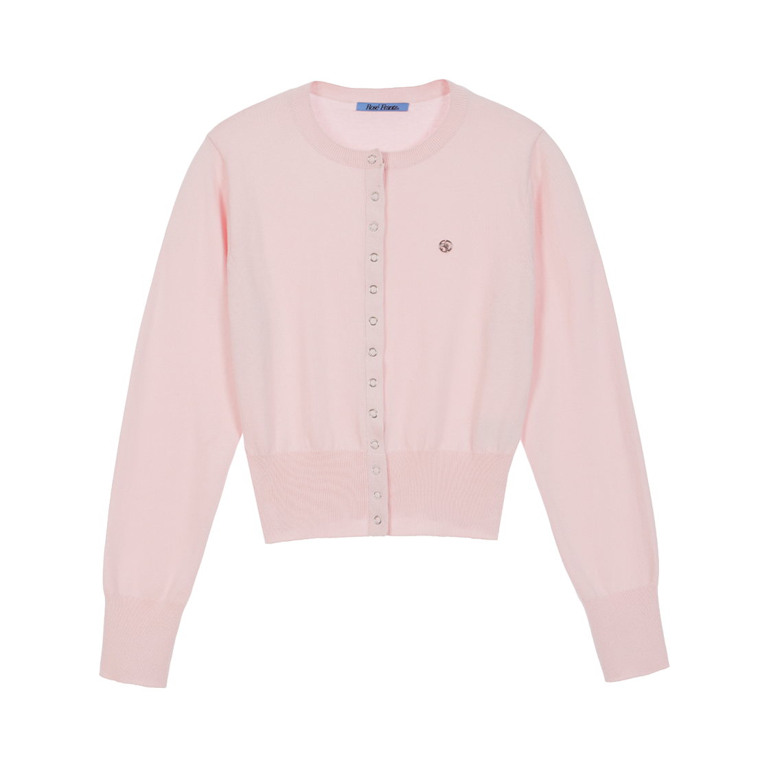 로제프란츠 아일렛 라운드 가디건 핑크(Rosefrantz Eyelet Round Cardigan [Pink])