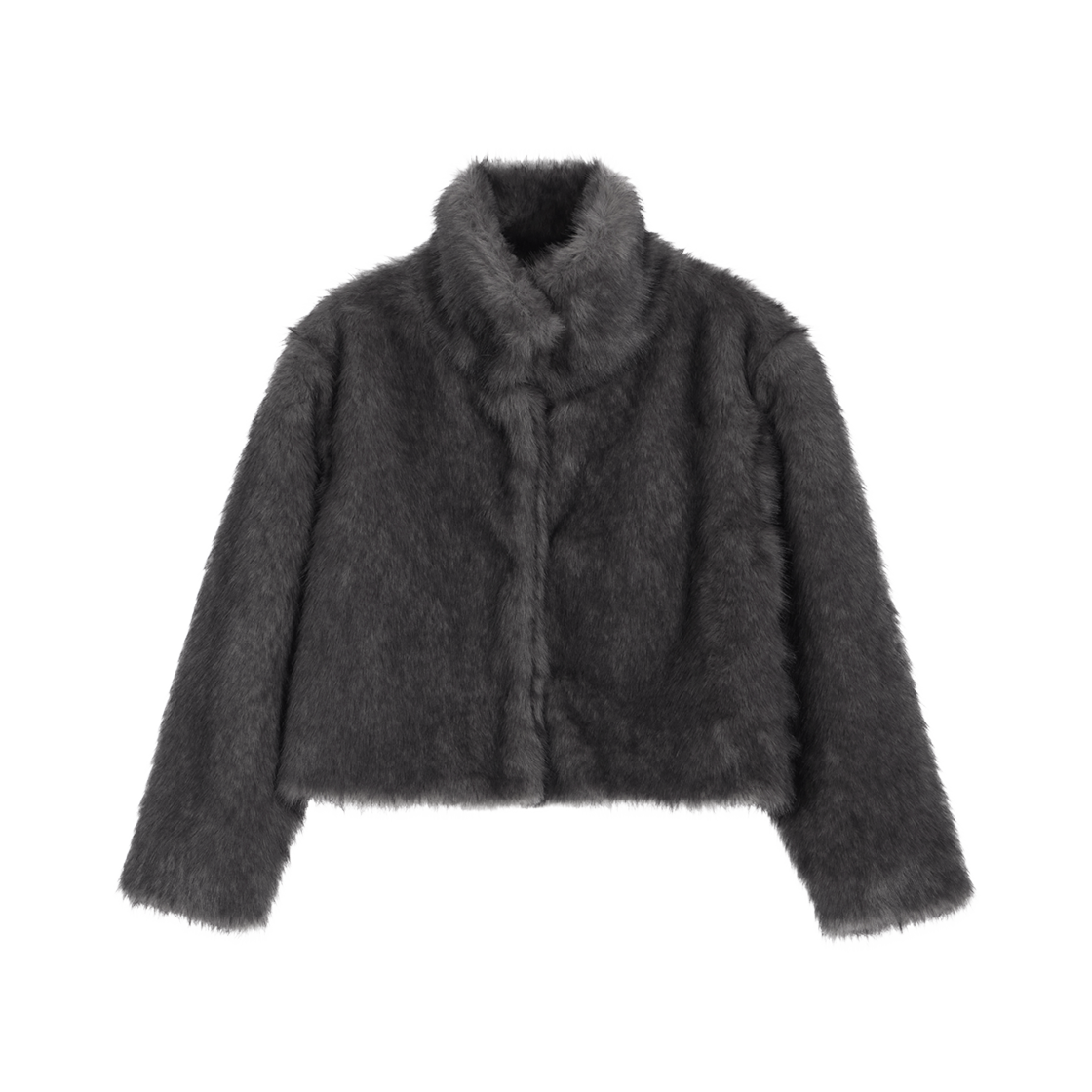 로제프란츠 크롭 믹스 퍼 자켓 브라운(Rosefrantz Crop Mix Fur Jacket [Brown])