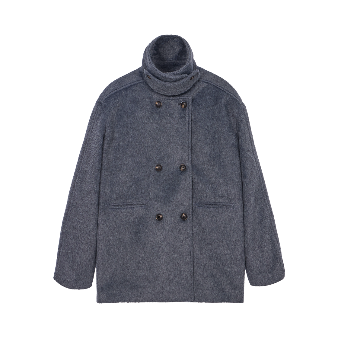 로제프란츠 하이넥 하프 코트 차콜(Rosefrantz High Neck Half Coat [Charcoal])