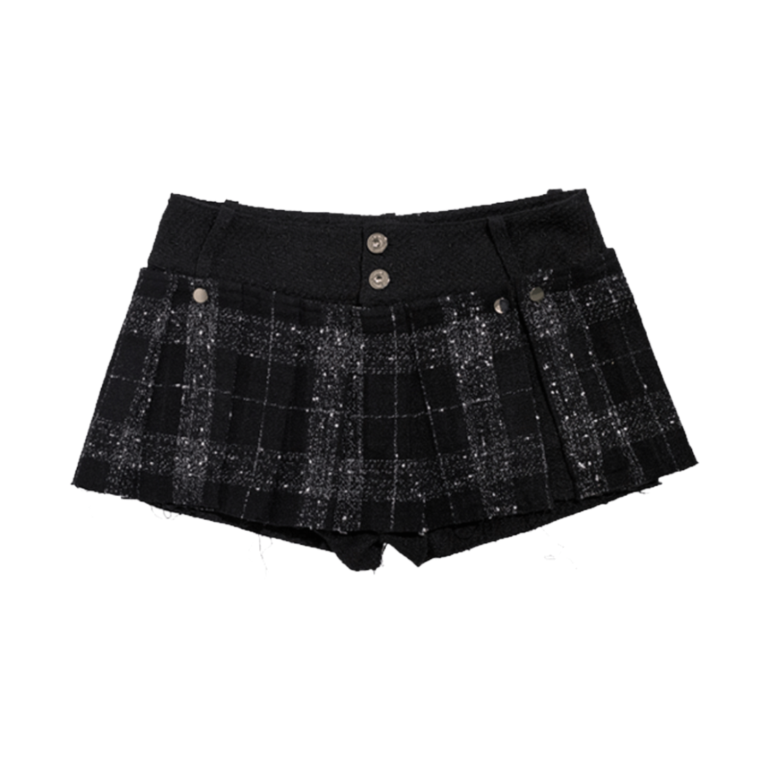 준수이 오리진 엔티티 04 트위드 투웨이 스코트 블랙(JUNSUI ORIGIN ENT04 Tweed 2-Way Skort Black) - 1