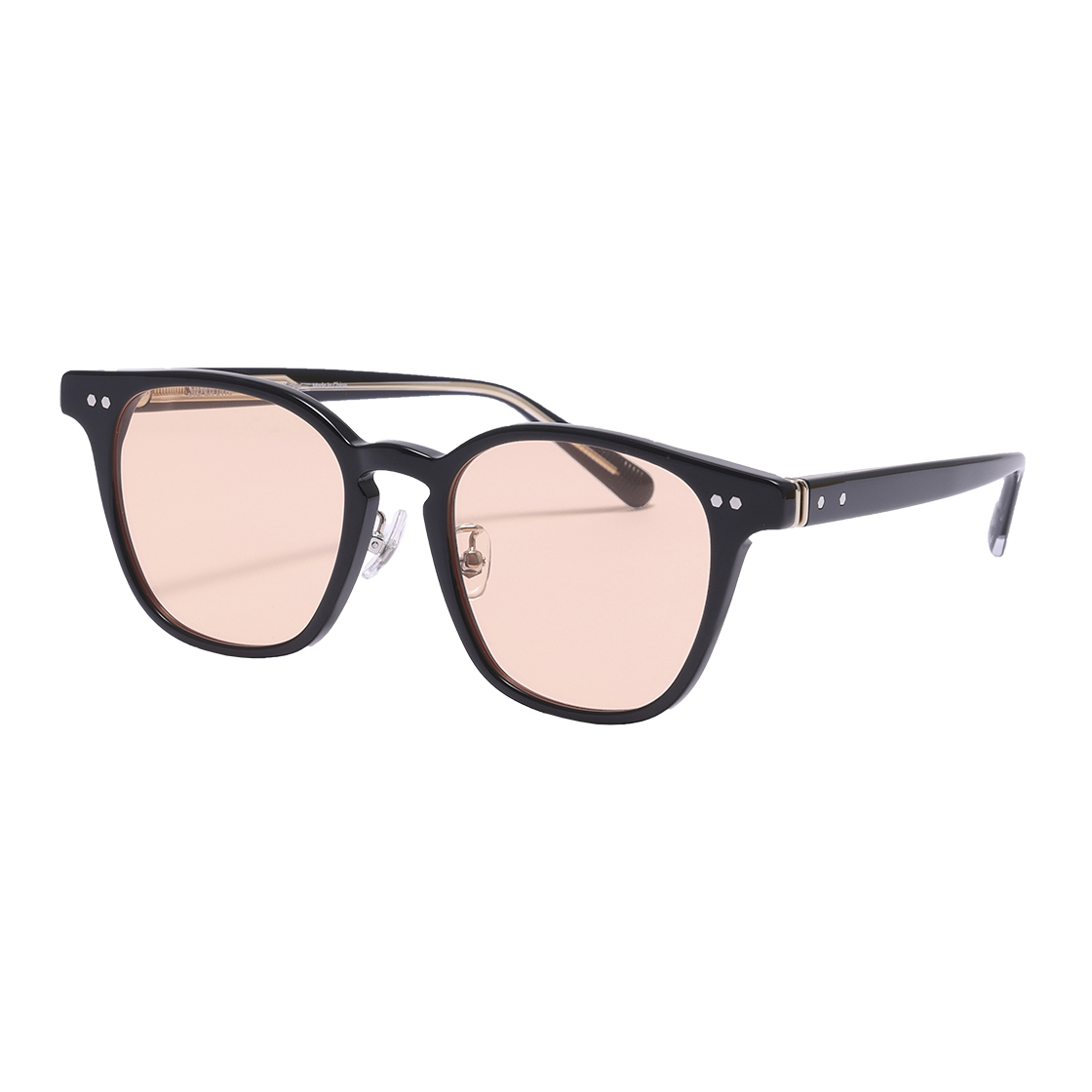 알로아이웨어 [SILVERBITE] SBS1601 0902G 아세테이트 스퀘어 블랙 오렌지 틴트 선글라스(ALO EYEWEAR [SILVERBITE] SBS1601 0902G Acetate Square Black Orange Tint Sunglasses) - 2