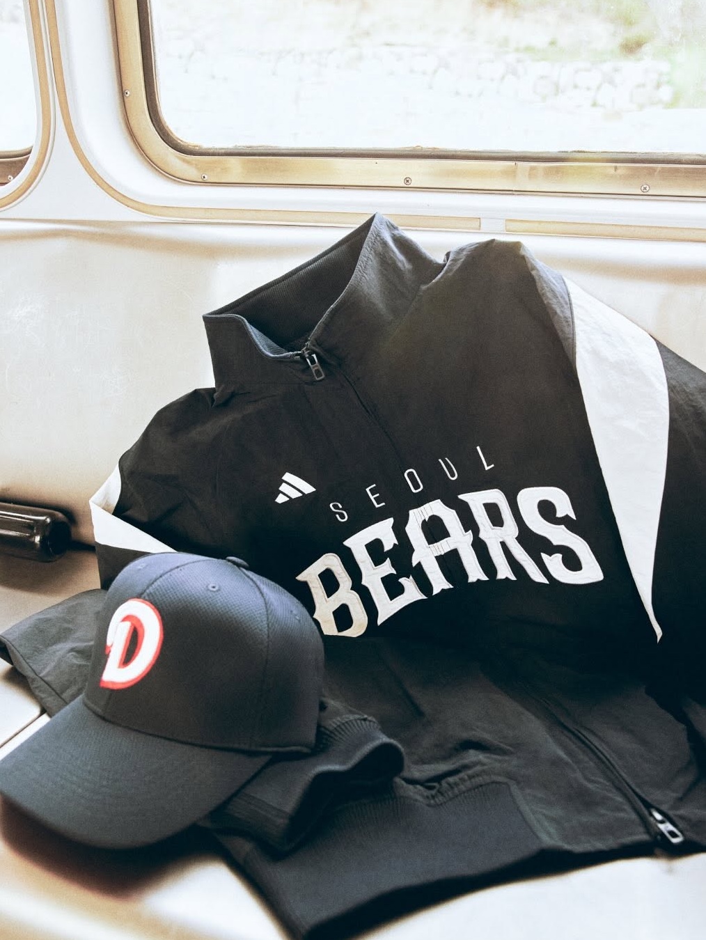 Doosan Bears x Adidas Polo Team Navy Off White, Doosan Bears x Adidas Jersey Team Navy Off White (Non Marking Ver.) 착용 스타일 - 9