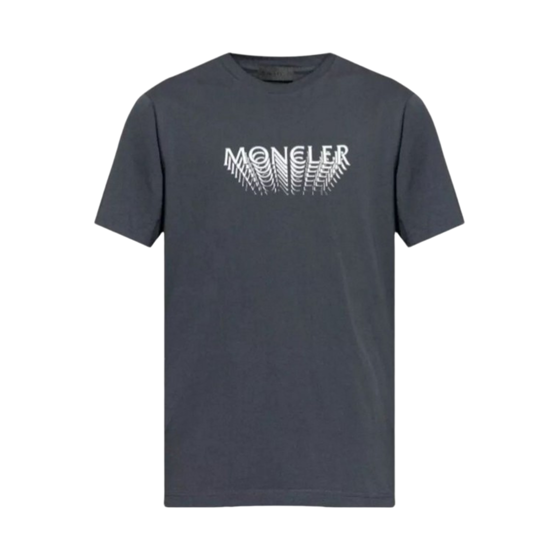 L1-091-8C00022-89AYW-944 Moncler Logo Cotton Jersey T-Shirt Dark Gray - 26SS