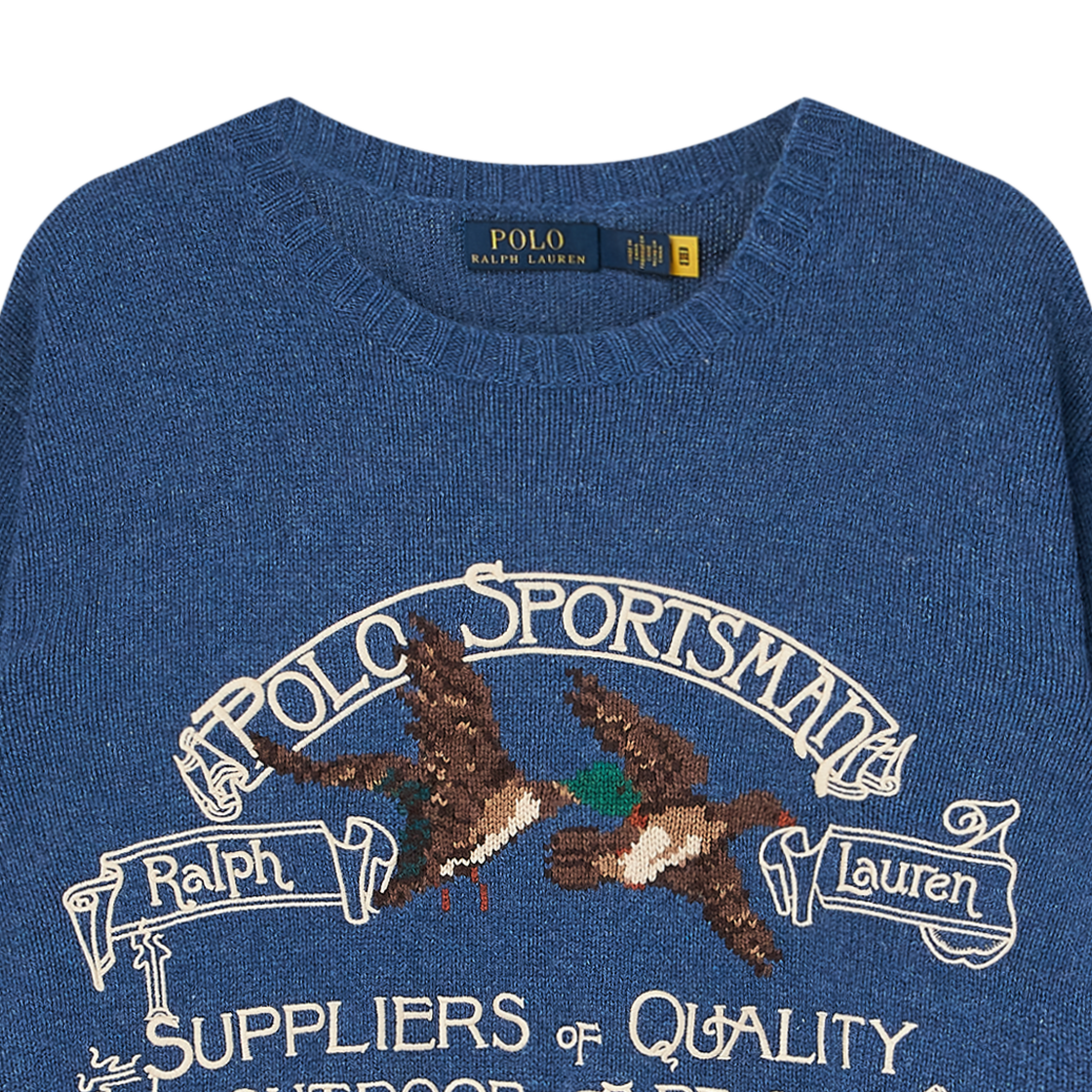 [10%적립] 폴로 랄프 로렌 폴로 스포츠맨 스웨터 블루 멀티 - 26SS([10%적립] Polo Ralph Lauren Polo Sportsman Sweater Blue Multi - 26SS) - 3