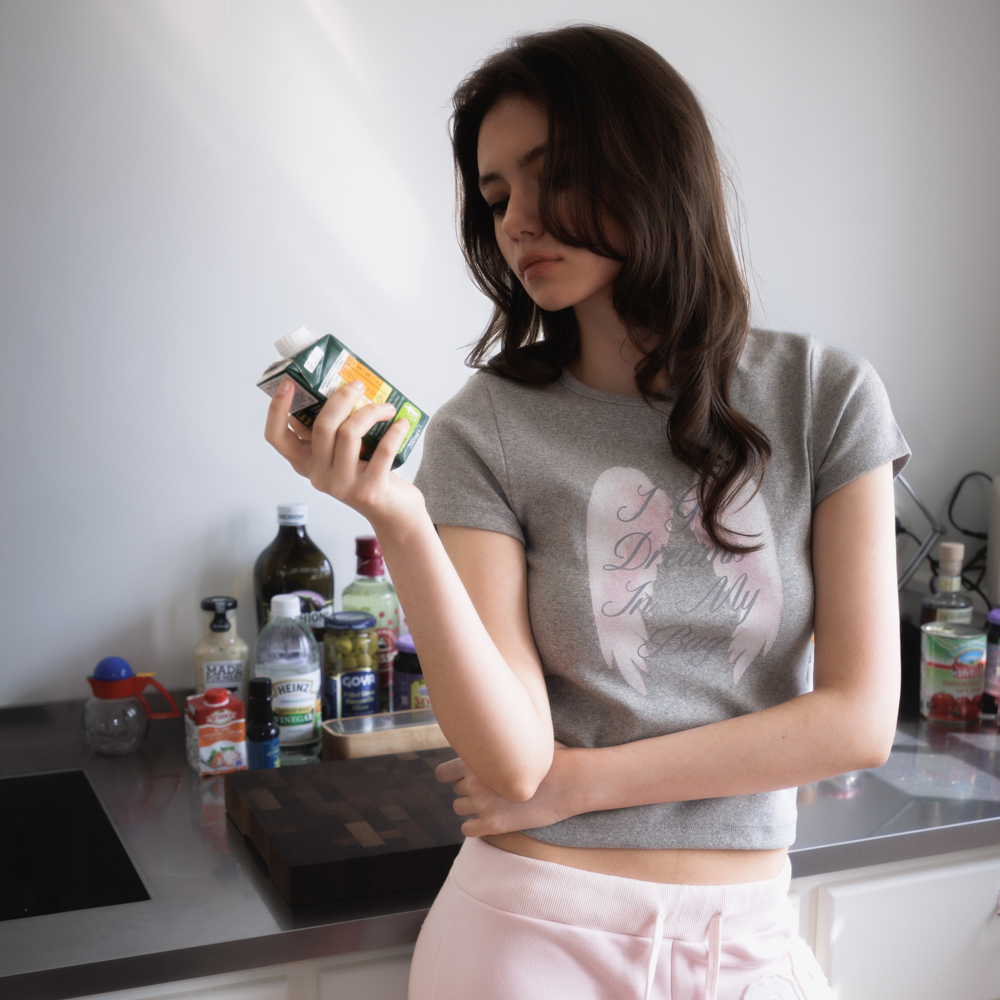로제프란츠 엔젤 윙 레터링 티셔츠 그레이(Rosefrantz Angel Wing Lettering T-shirt [Gray]) - 5