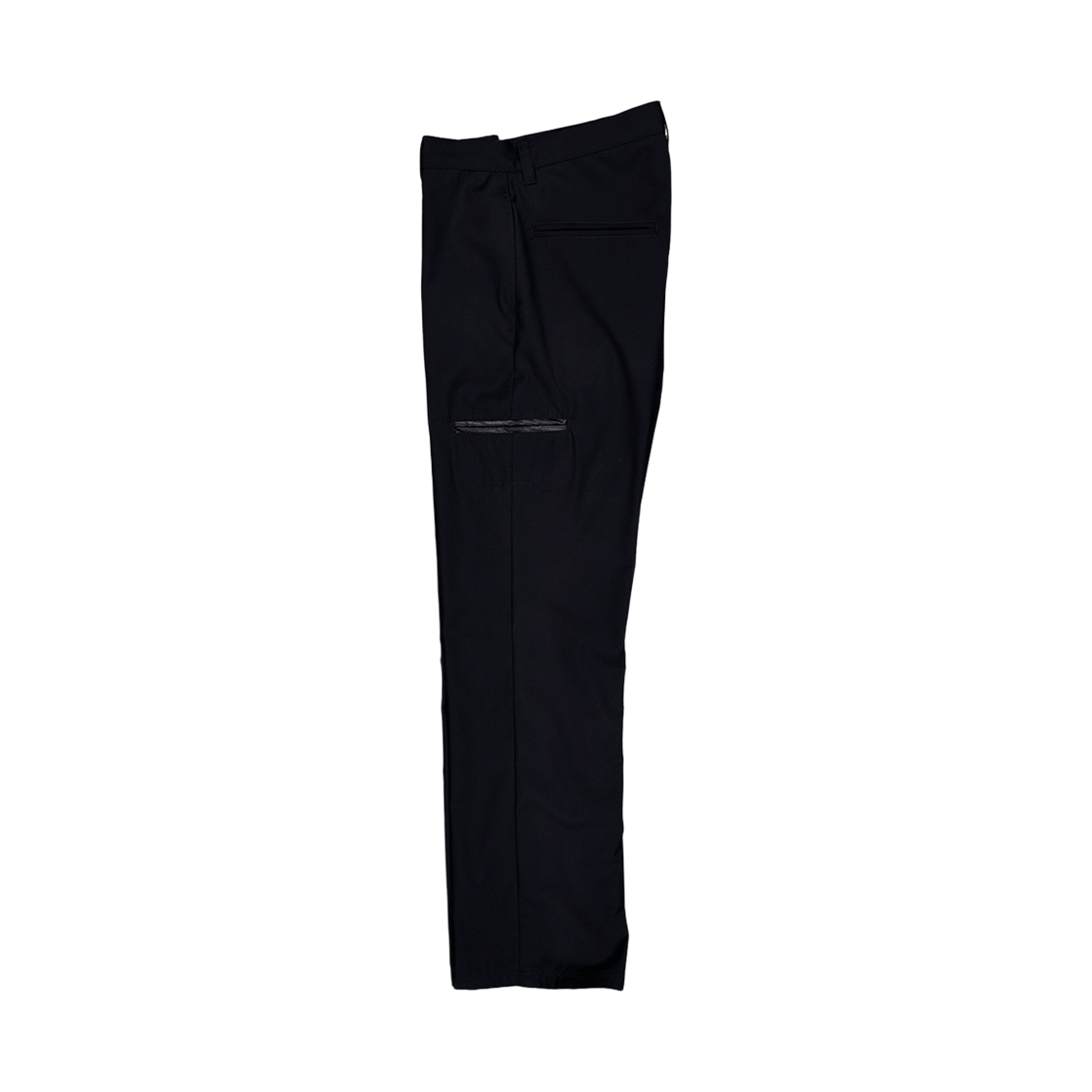 파버 레더 트리밍 트라우저 블랙(FABEUR Leather Trimming Trousers Black) - 2