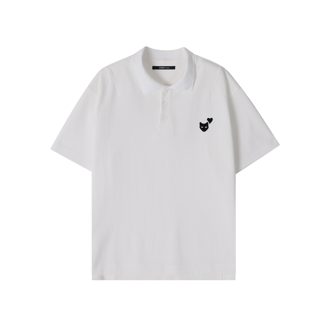 SI3TS828WH SONGZIO ZZERO Love Panther Pique T Shirt White