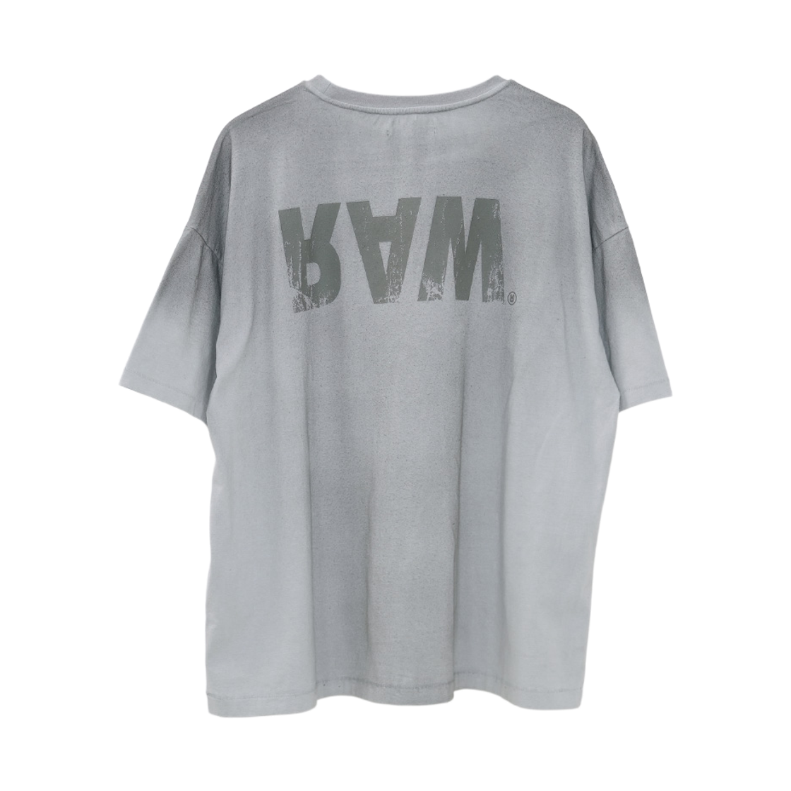 이티씨이 로우 스프레이드 티셔츠 그레이(ETCE Raw-Sprayed T-shirts Gray)