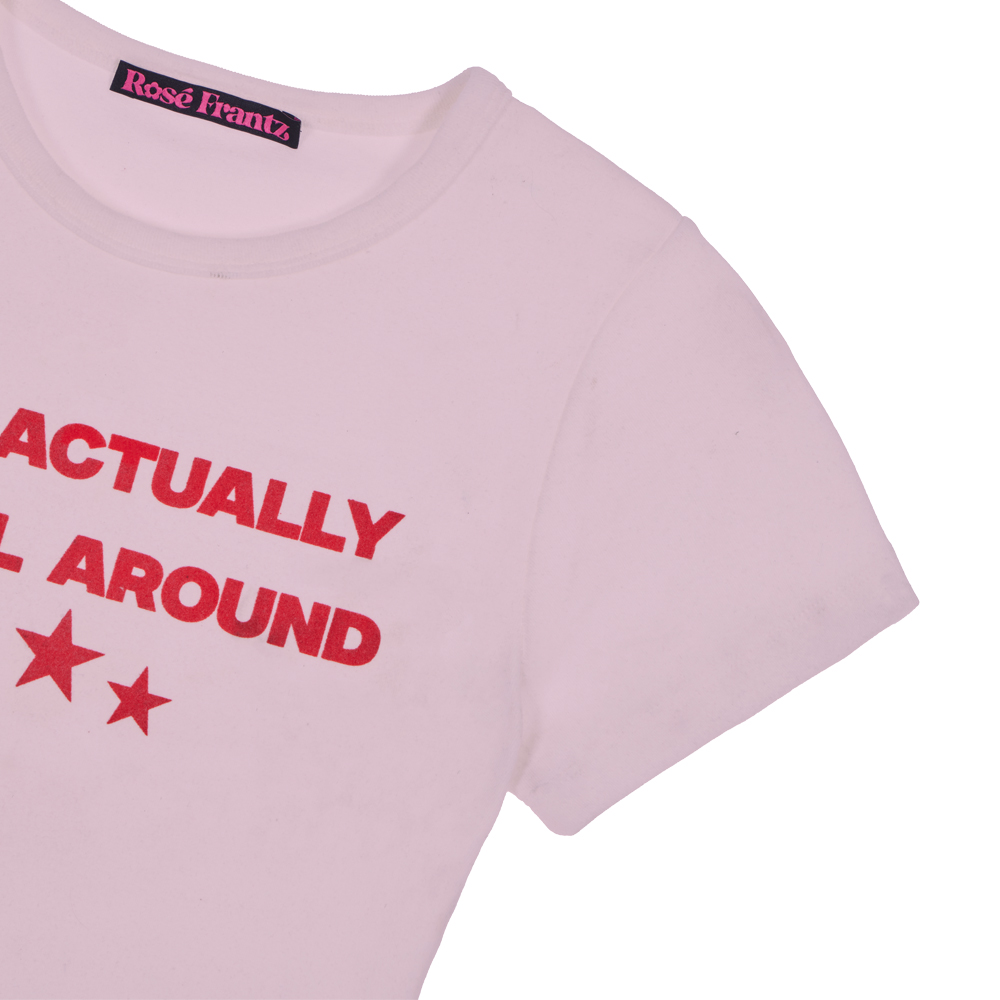 로제프란츠 스타 레터링 티셔츠 핑크(Rosefrantz Star Lettering T-shirt [Pink]) - 3