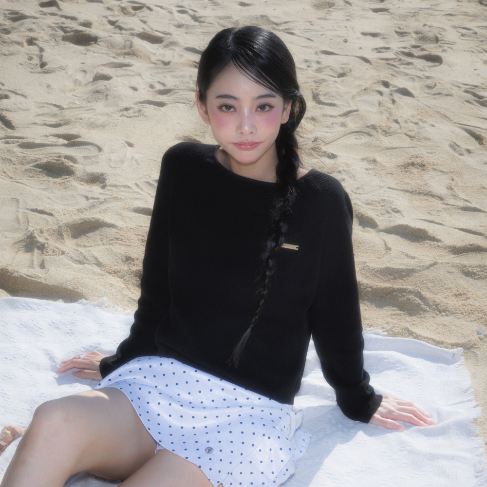 로제프란츠 보트넥 시스루 베이직 니트 블랙(Rosefrantz Boatneck Sheer Basic Knit [Black]) - 5